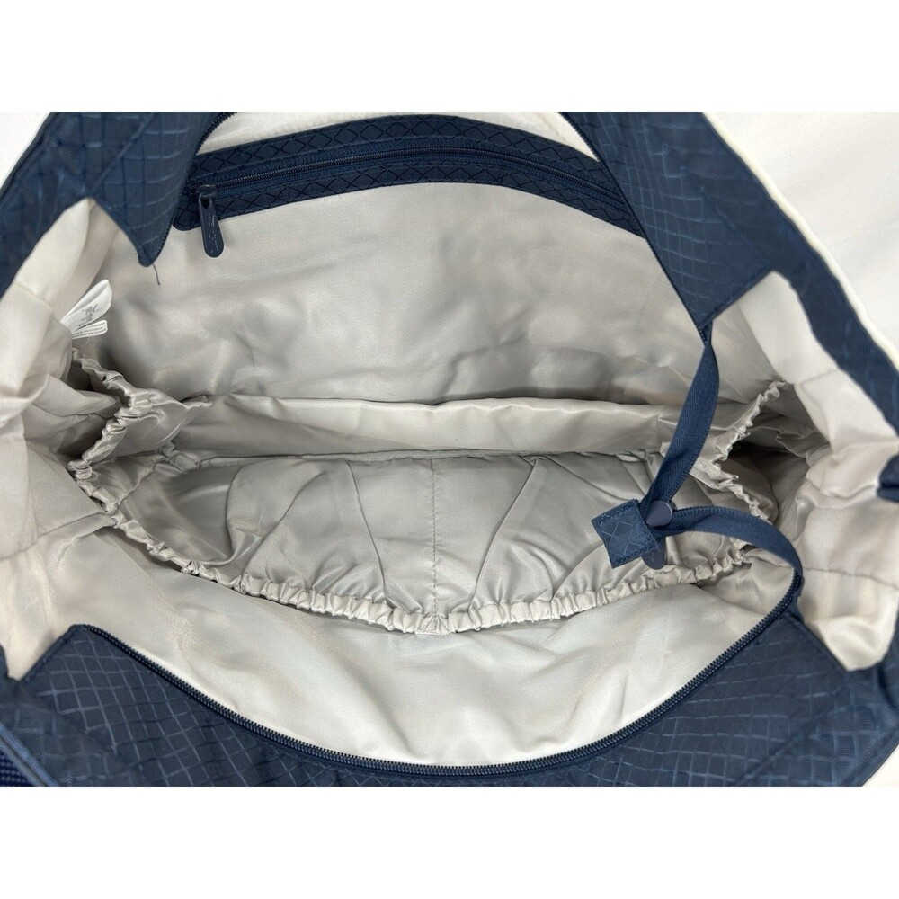 Thirty One New Day Tote Navy Rugby Stripe Diaper Gym Travel Bag NEW - Picture 4 of 4
